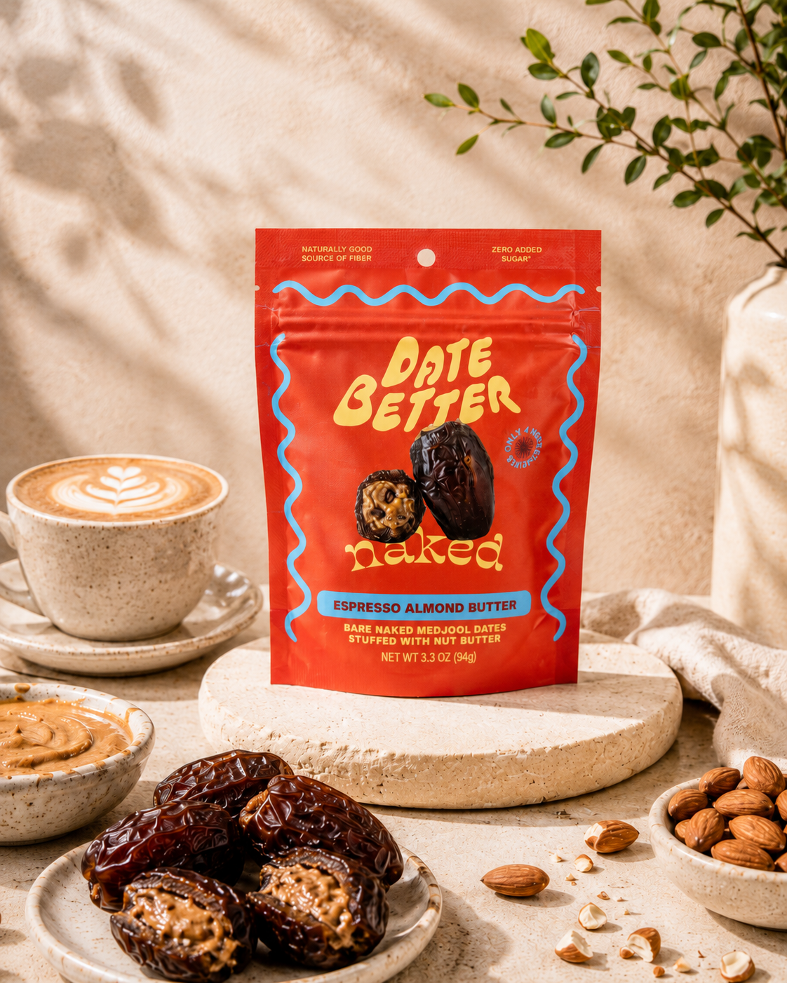 Naked Dates- Almond Espresso Butter