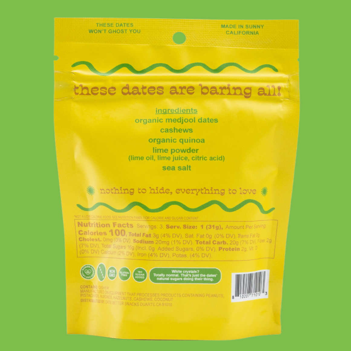 Naked Dates- Key Lime Pie